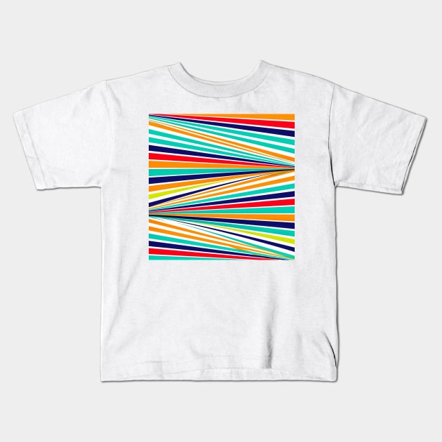 Colorful lines Kids T-Shirt by TheSkullArmy